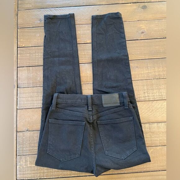 Black Denim Forum Aritzia jeans size 23 The Yoko High Rise Slim - Picture 3 of 8